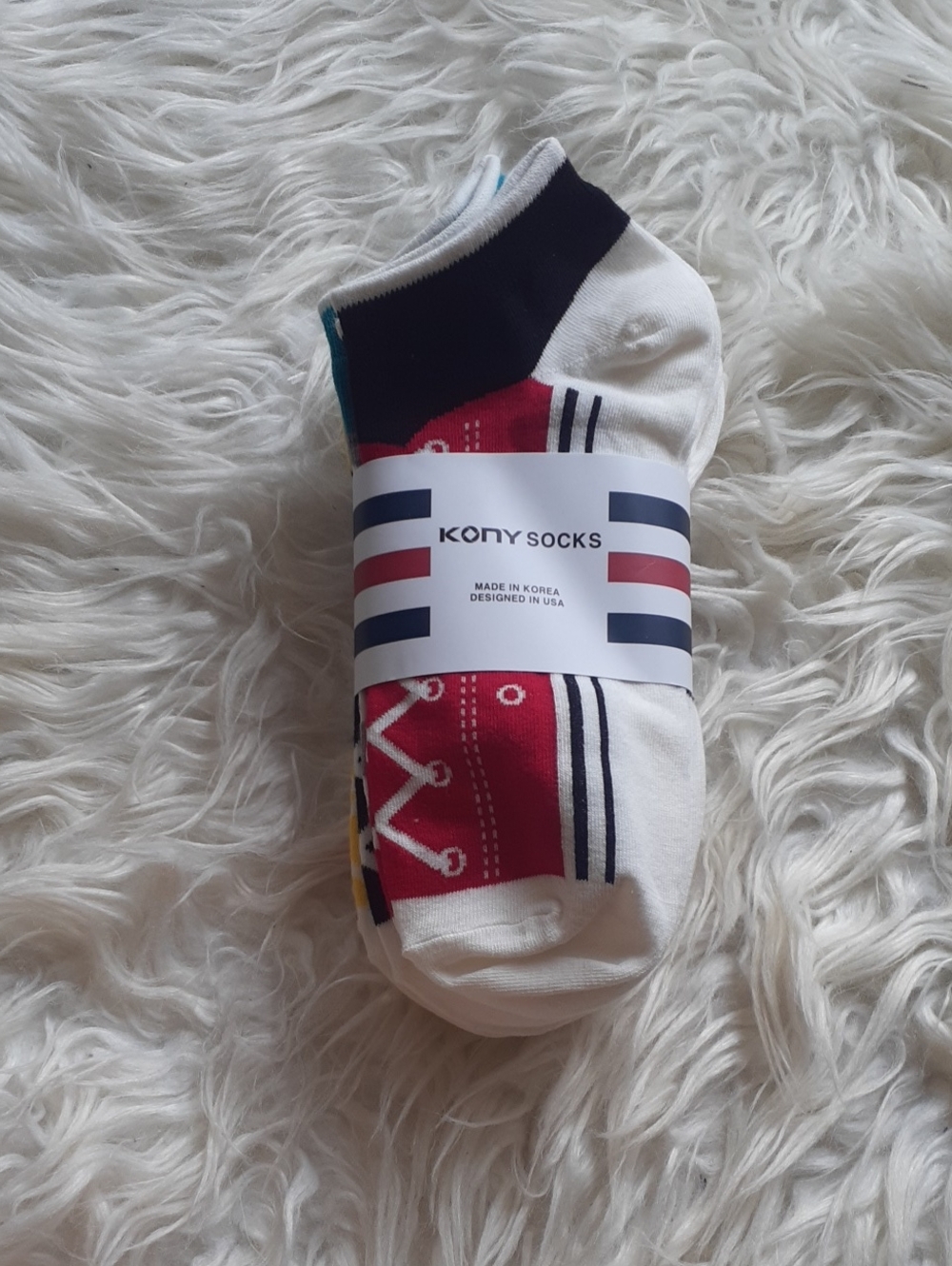 Kony Set of 5 Sneaker Patterned Socks NWT